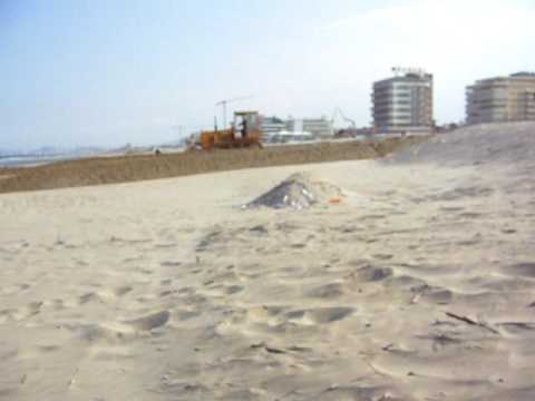Sistemazione delle spiagge di Riccione