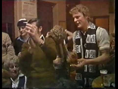 Collingwood supporters at Dellamarta's Hotel after 1981 Grand Final loss