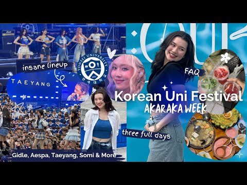 Korean Uni Festival WEEK - Yonsei Akaraka 2024 | FULL VLOG, insane idol guests, FAQ