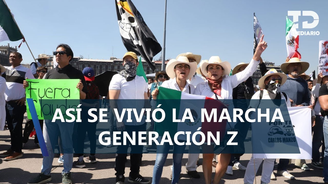 Marcha de Generación Z congregó a 17 mil personas en CdMx; hay 20 detenidos y 60 policías heridos