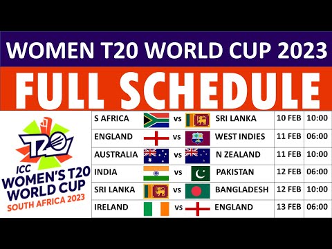 ICC Women T20 World Cup 2023 Schedule: Fixtures & Timings; all you need to know about the tournament