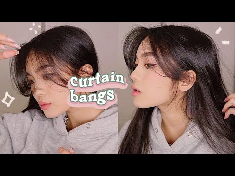 HOW TO STYLE CURTAIN BANGS + LAYERS 💫 HAIR TUTORIAL