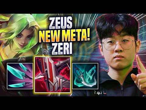 ZEUS CRAZY NEW META ZERI TOP! - T1 Zeus Plays Zeri TOP vs Olaf! | Season 2023