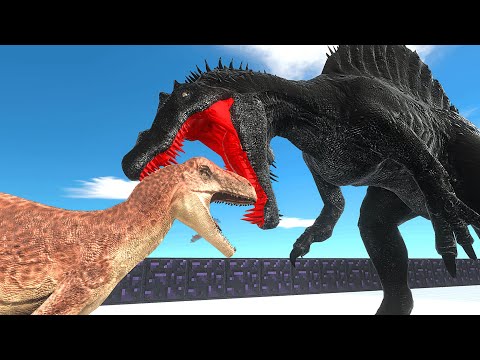 DARK SPINOSAURUS DEATH RUN - Animal Revolt Battle Simulator #64