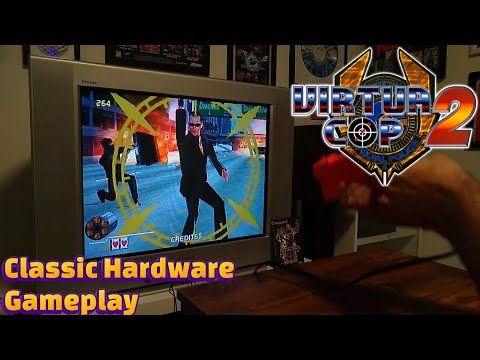 VIRTUA COP 2 - PlayStation 2 - Sony Trinitron | Classic Hardware Gameplay