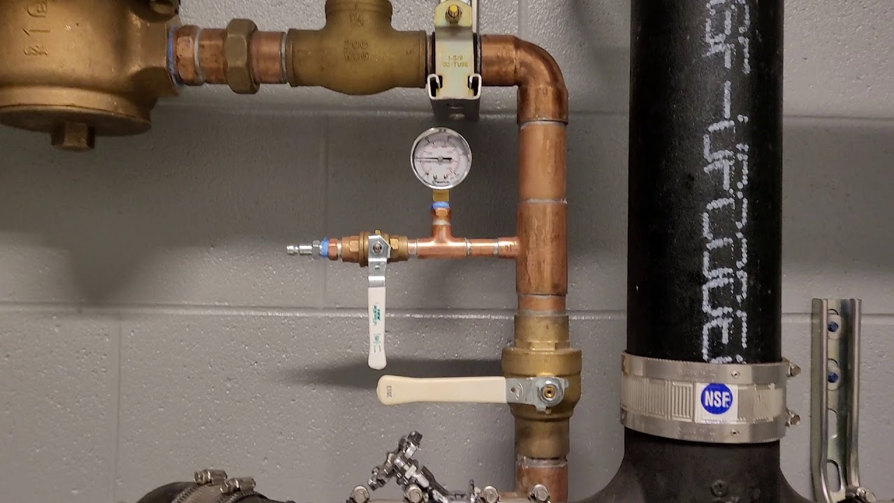 Winterizing a building technique.