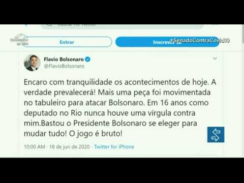 Pelo Twitter, Flávio Bolsonaro se manifesta sobre prisão de seu ex-assessor