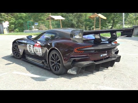 Aston Martin Vulcan SCREAMING V12 Sounds on Public Roads! - Burnouts, Revs & Accelerations!