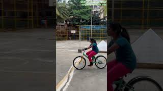 Saanvika learning to cycle