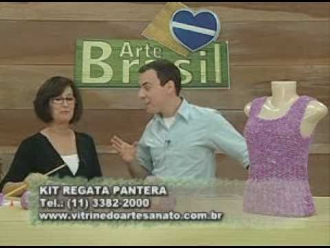 ARTE BRASIL -- CLAUDIA MARIA -- REGATA PANTERA EM TRICÔ (16/03/2011 - Parte 1 de 2)