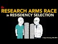 The Research Arms Race in Residency Selection