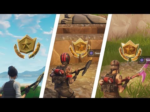 Fortnite Battle Royale - All 7 Secret Season 5 Battle Star Locations Guide (Free Battle Pass Tiers)