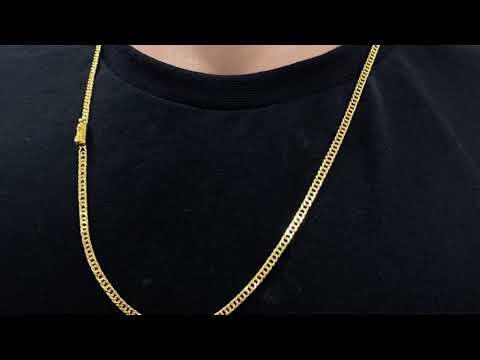 Corrente Double Grumet Fecho Gaveta Banho Ouro 24k C/ Nf