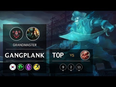 Gangplank Top vs Vladimir - KR Grandmaster Patch 9.18