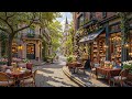 REFRESHING SPRING MORNING AMBIENCE AT OUTDOOR COFFEE SHOP 🌿  ..