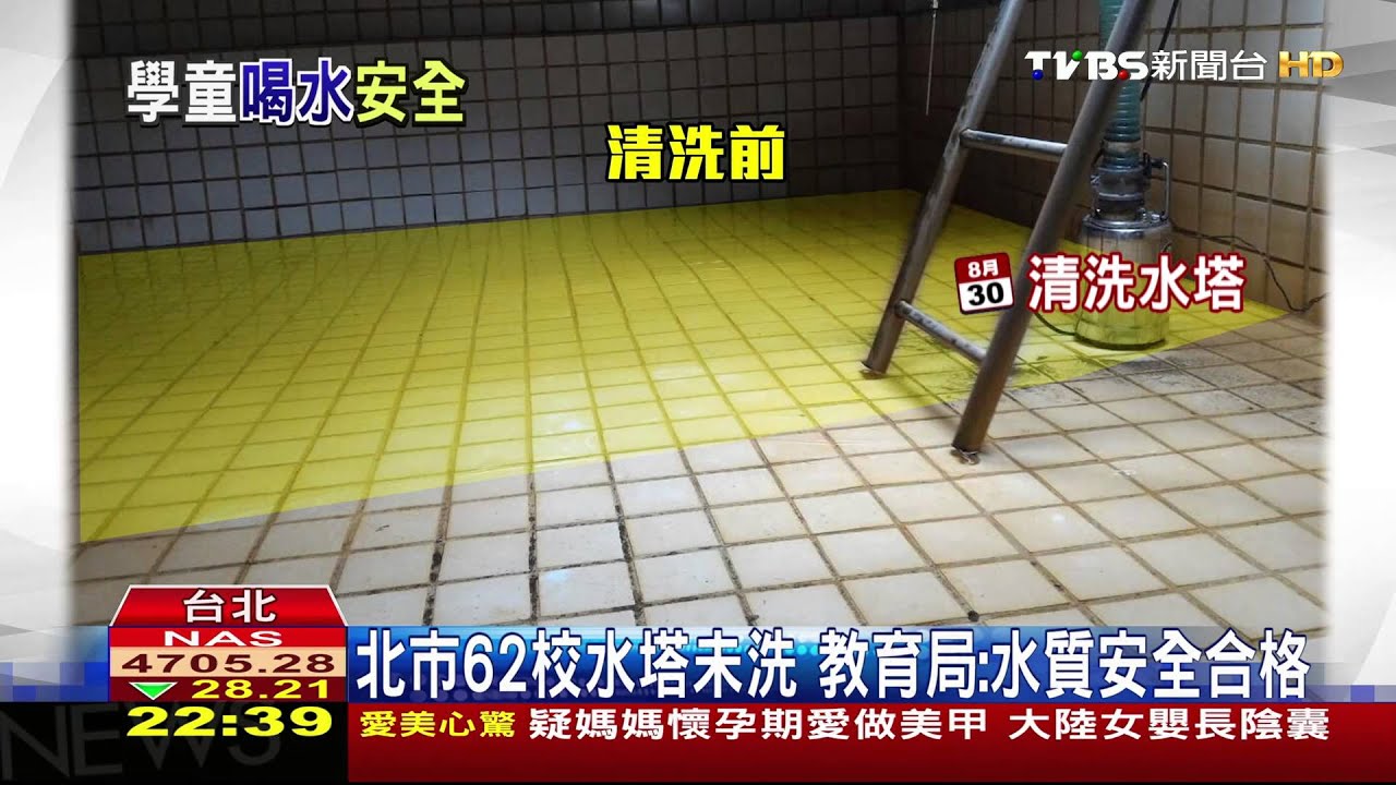 北市62校水塔未洗　教育局：水質安全合格