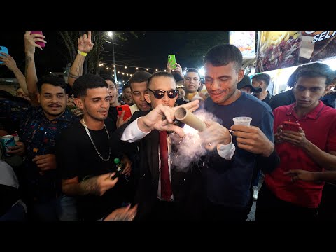 WITH SUITCASE AND GOBLET IN THE ST. JOÃO SPECIAL