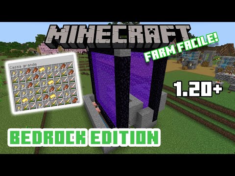 *NEW* Best GOLD and EXP FARM (Pigman) on Bedrock Edition! SUPER FAST!! || MINECRAFT ITA