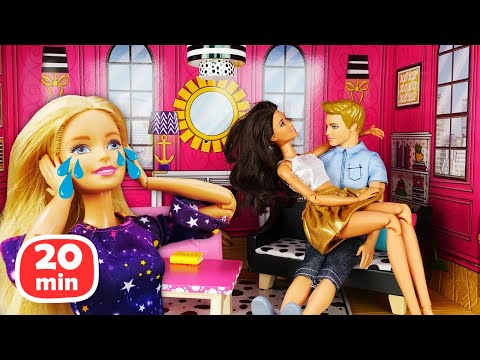 A festa no andar de cima! Novelinha da boneca Barbie em português. Melhores episódios.