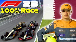 F1 23 - Let's Make Norris World Champion #20: 100% Race Qatar