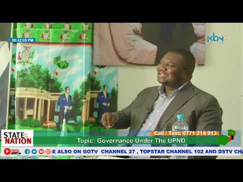 Raphael Nakacinda discuss The Governance Under The UPND on KBN TV