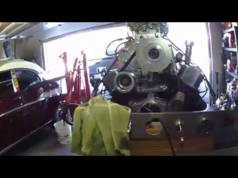 chevy 454 with 871 blower 2nd start up eagle al's 57 871 blower