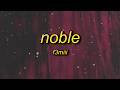 F3miii NOBLE Lyrics