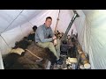 3 Days in Arctic with Bushcraft Hot Tent & No Sleeping Bag