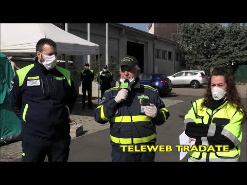 TELEWEB TRADATE - 17/3/2020 - CORONAVIRUS, LA PROTEZIONE CIVILE TRADATE E' SUL PEZZO...