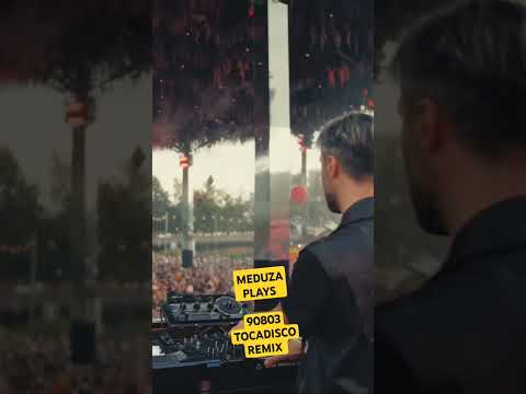 MEDUZA pays Tom Wax & Gotlucky - 90803 (Tocadisco Remix) on Tomorrowland! #shorts #meduza #techno