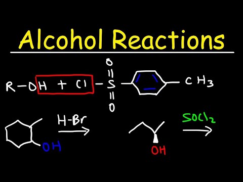 Alcohol Reactions - HBr, PBr3, SOCl2 Video