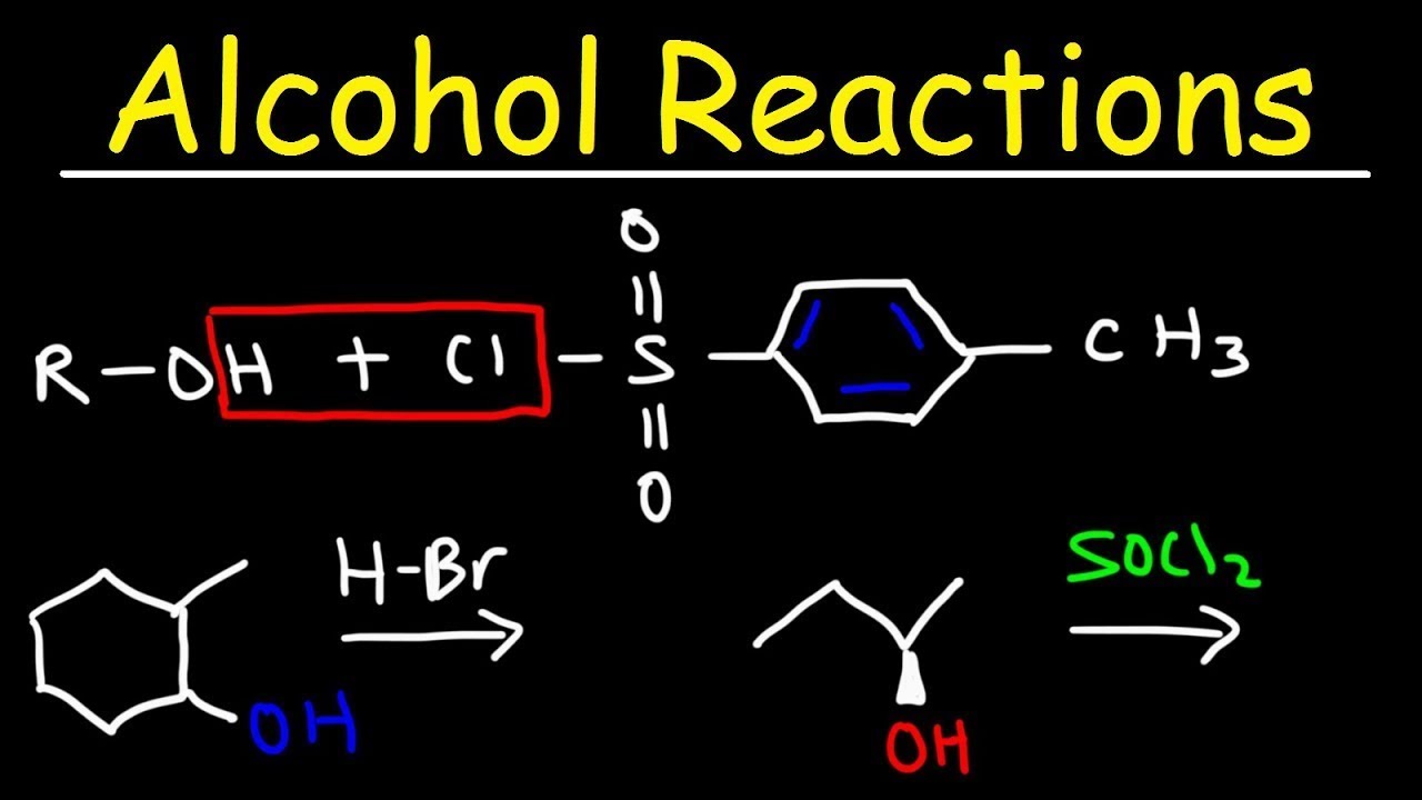 Alcohol Reactions - HBr, PBr3, SOCl2