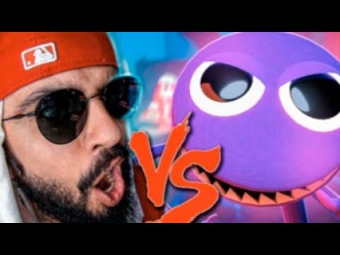 Roxo do Roblox (Rainbow Friends)Vs. Mussoumano-Batalha Com Games