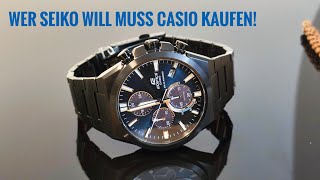 Luxusuhr zum Schnäppchenpreis! CASIO Edifice EFS-S630DC-2AV Solar Chronograph Review Deutsch