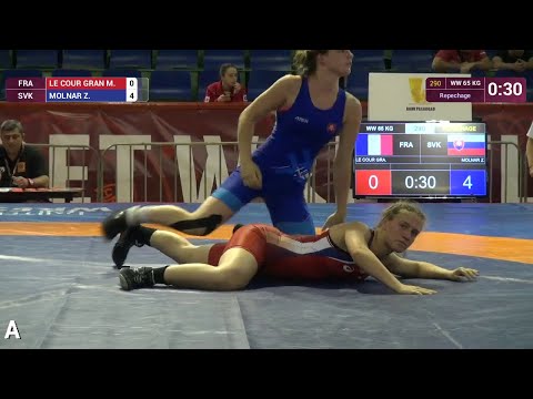 Repechage WW - 65 kg: Z. MOLNAR (SVK) df. M. LE COUR GRAN (FRA) by VFA, 8-3