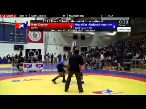 Schultz Freestyle 74kg Cons-Semi Matt Gentry (CAN) vs. Muzaffar Abdurakhmanov (Brickhouse)