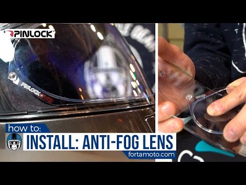 How to install a Pinlock anti-fog lens | FortaMoto.com