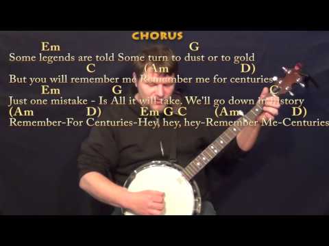 Centuries (Fall Out Boy) Banjo Cover Lesson with Chords/Lyrics