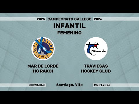 🎥​ MAR DE LORBÉ HCRAXOI - TRAVIESAS HOCKEY CLUB [Campeonato Infantil Femenino | J08]