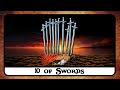 10 of Swords Tarot Card Meaning ☆ Reversed, Secrets, History ☆