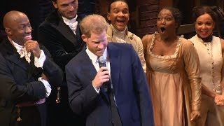 Prince Harry sings a note of Hamilton song at charity performance