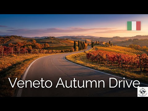 Veneto 4K | Colognola ai Colli to Sommacampagna | Scenic Autumn Drive