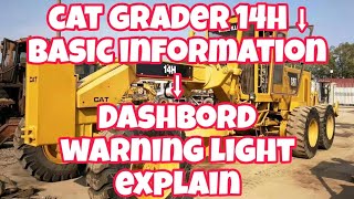Cat ...Grader 14H Dashboard warning light explain.#heavyequipment