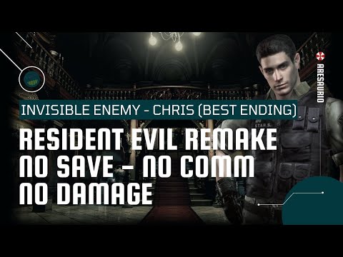 (No Commentary) Resident Evil REmake (PC) Chris Invisible Enemy (Hard) No Damage No Save Best Ending