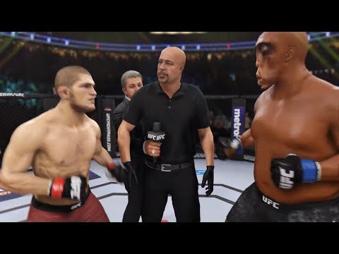 Khabib Nurmagomedov vs. Q*Bert (EA sports UFC 3) - Crazy UFC 👊🤪