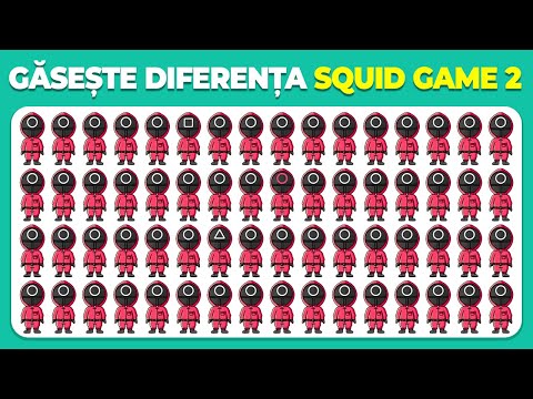 Găsește-l pe CEL DIFERIT - Squid Game 2 🐙🦑🎮 | 40 Niveluri | Găsește Diferența | Ghicește Vocea