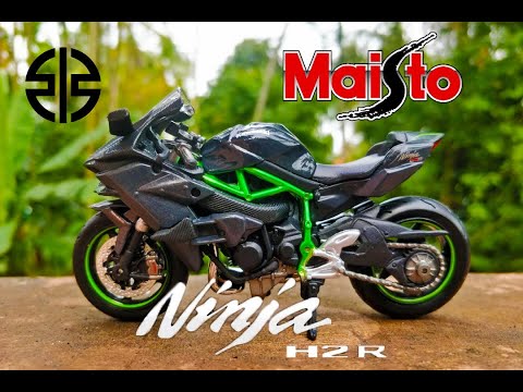 KAWASAKI NINJA H2R, MAISTO 1:18 FRESH METAL 2 WHEELERS