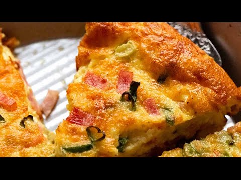 Crustless Ham and Cheese Quiche