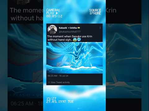 Sasuke use Kirin 🥶