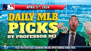 MLB DAILY PICKS | HOT STREAK IN THE MAKING! - THE PROF'S PREDICTIONS FOR TONIGHT (April 5) #mlbbets